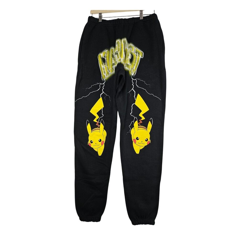 MARKET SWEATPANTS - PIKACHU ELECTRIC SHOCK ARC, MEDIUM, BLACK